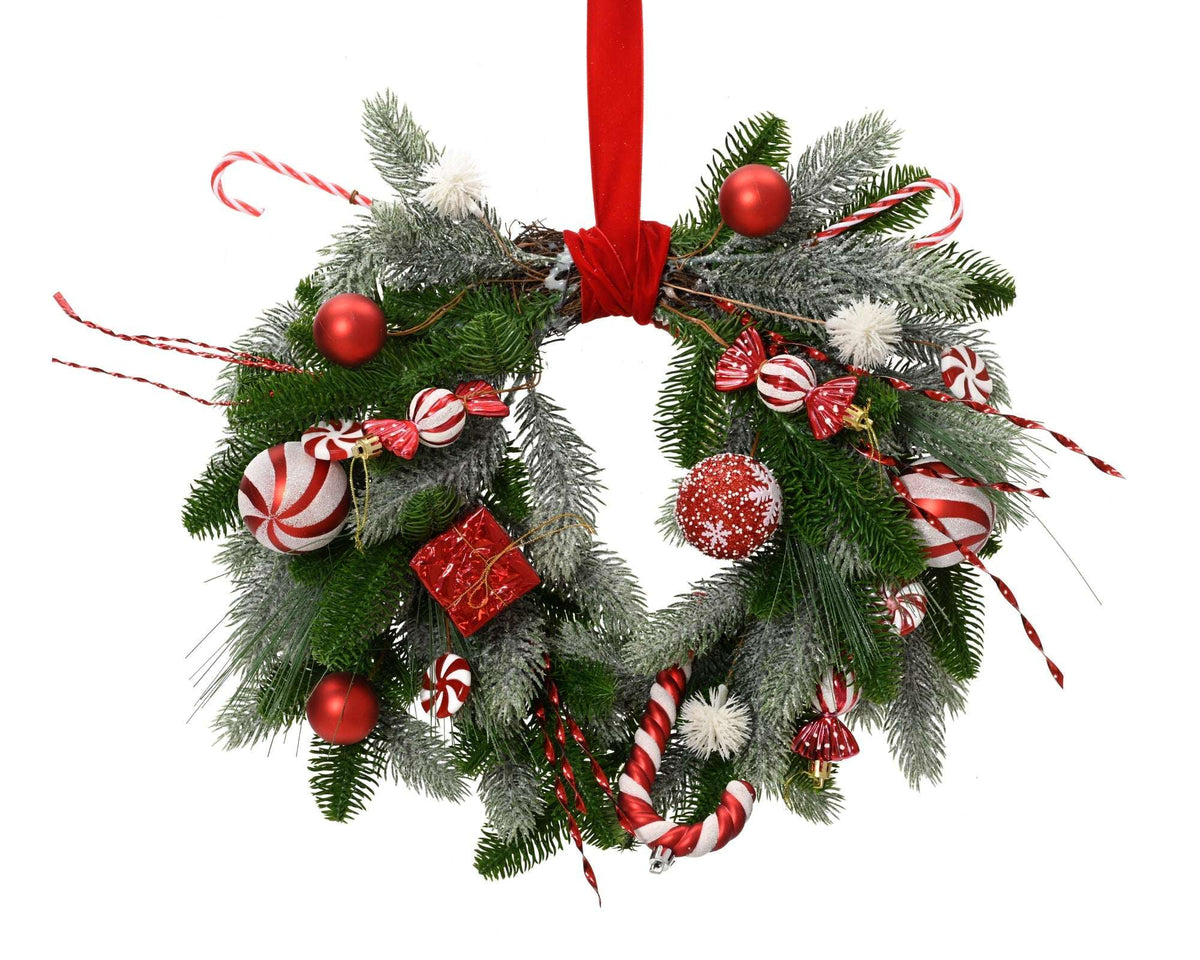 Tannenkranz „Sweet Candys“ klein Indoor (40 cm)