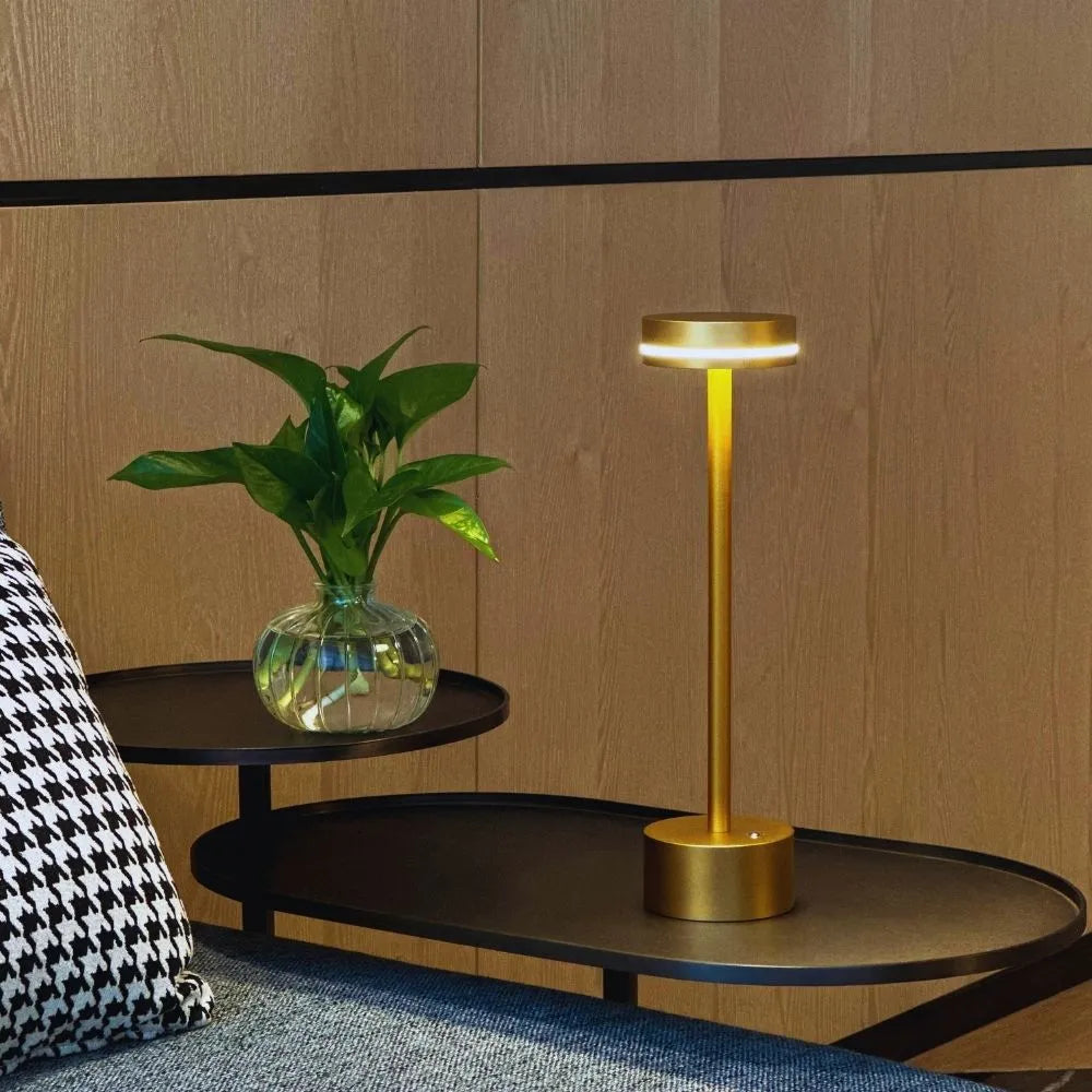 Kosmische Eleganz LED-Tischlampe mit Akku und Touch-Dimmer