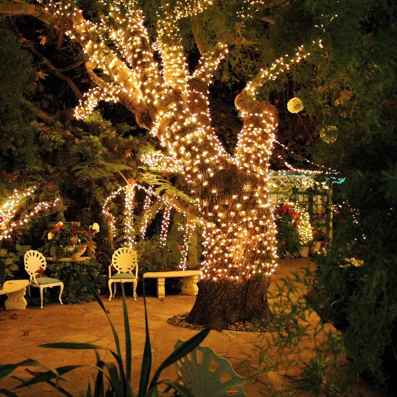 Solarbetriebene Feen-Lichterkette für Garten und Terrasse