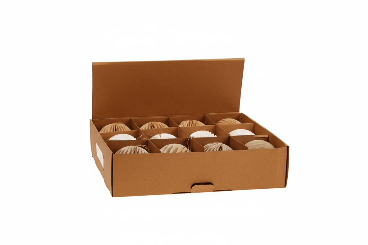 Wabenpapier-Kugeln 12er-Set (10 cm)