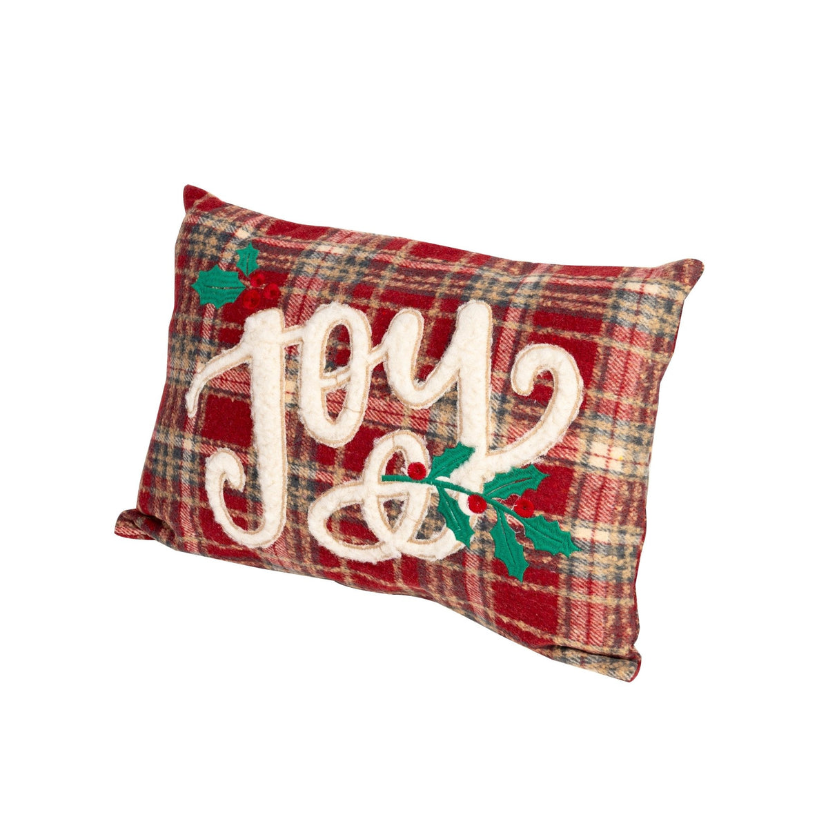 Weihnachts-Dekokissen „Joy“ (Rot)