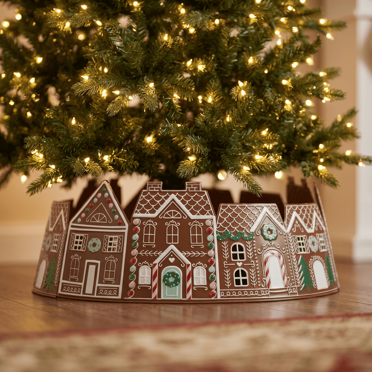 Weihnachtsbaumring „Gingerbread Village“ (70 cm x 18 cm)