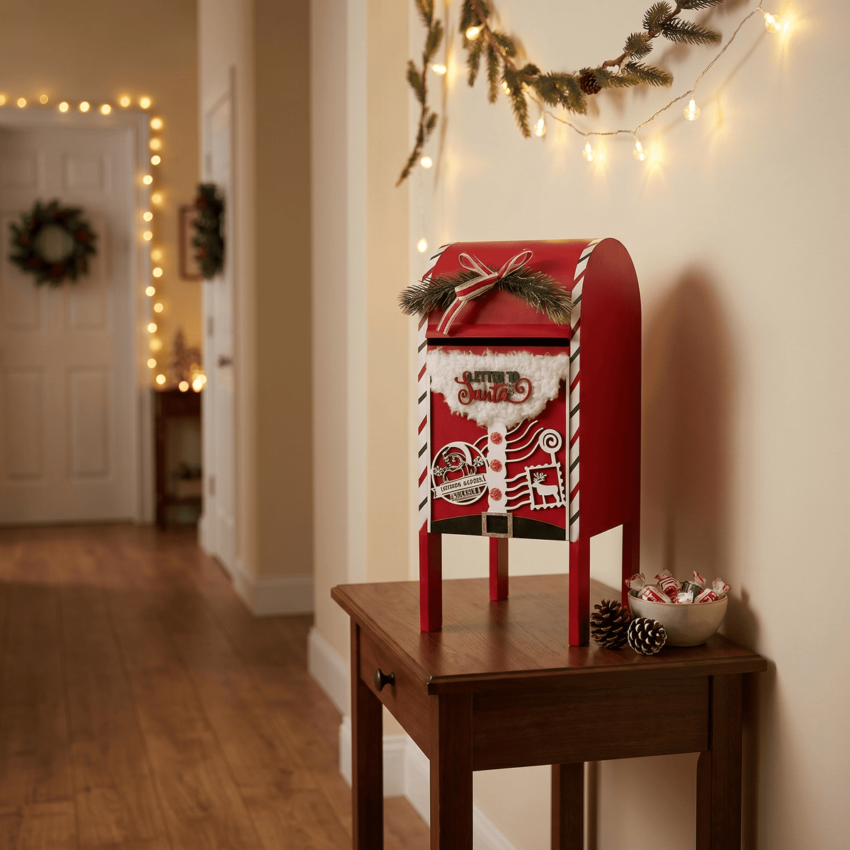 Weihnachtsbriefkasten „Letters to Santa“ (30 cm)