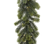 Winterliche Tannengirlande mit LED Indoor/Outdoor (270 x 30 cm)