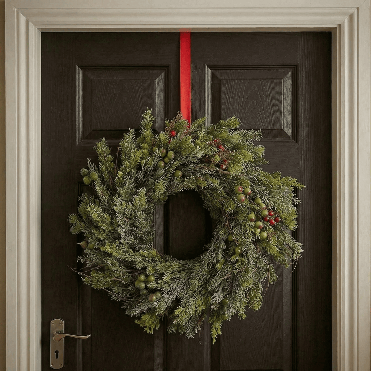 Winterlicher Kranz Natur klein Indoor (40 cm)