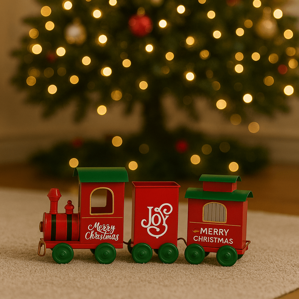 Nostalgischer Weihnachtszug - X-Mas Train 55 cm