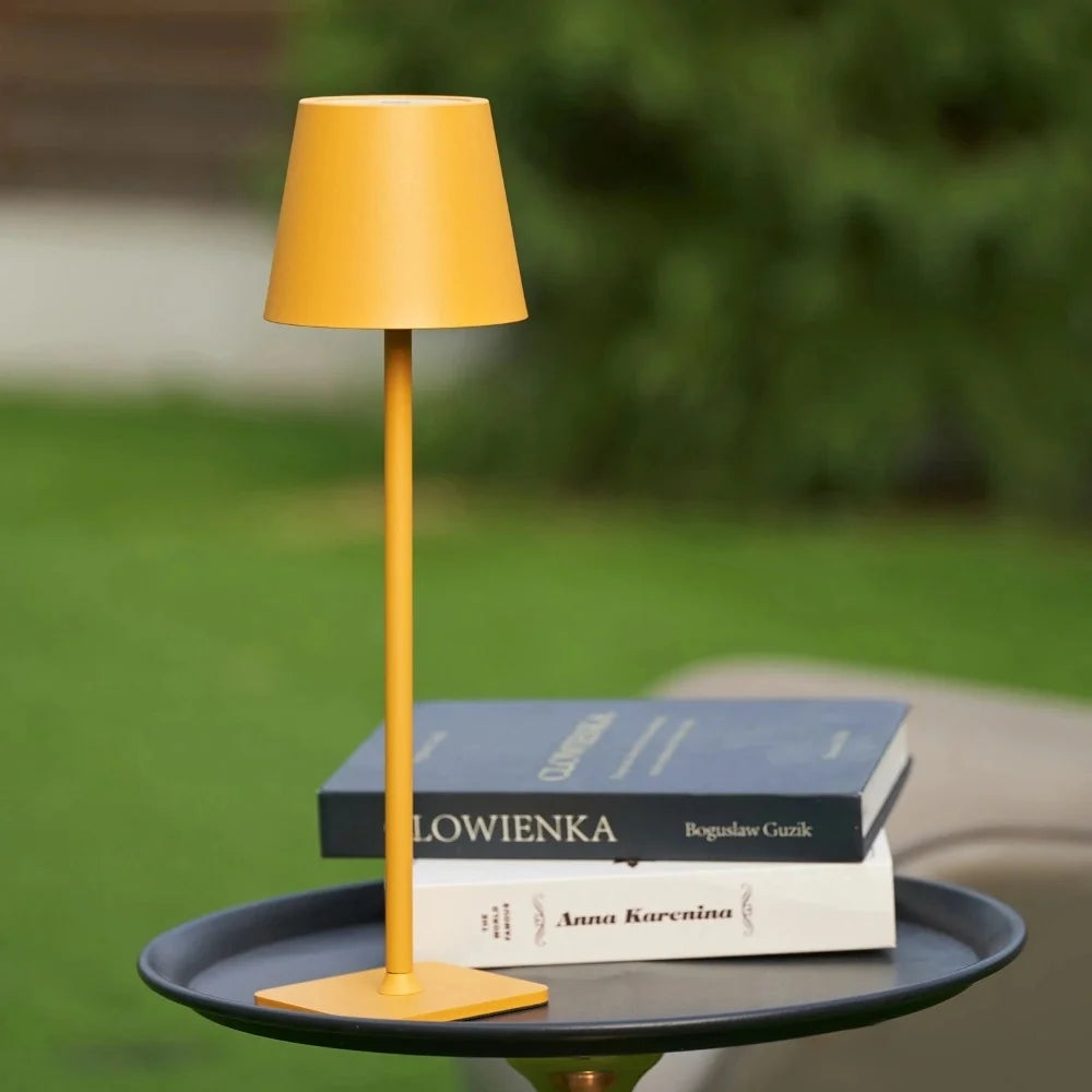 Große dimmbare Tischlampe mit Akku und Touch-Steuerung